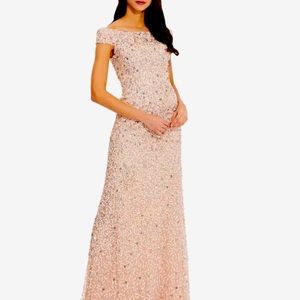 Adrianna Papell Sequin Maxi Dress